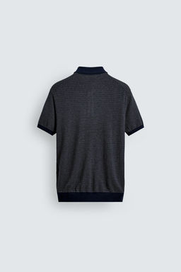 REGULAR FIT STRIPED KNIT POLO SHIRT - Zara фото 7