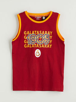 Bisiklet Yaka Galatasaray Bask?l? Erkek ?ocuk ?ortlu Pijama Tak?m?