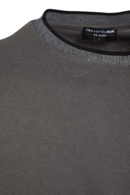 TRENDYOL MAN Premium Tas Oversize/Genis Kesim Triko Bantl? Dokulu Pike T-Shirt TMNSS23TS00079 - Trendyolmilla фото 15