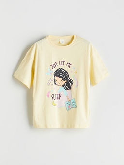 Bisiklet Yaka K?z ?ocuk Pijama ?st