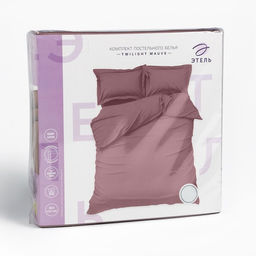 Постельное бельё Этель 1,5 сп Twilight Mauve 143х215, 150х215, 50х70+3-2 шт, мако-сатин, 114г/м2  фото 7