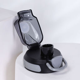 Бутылка для воды спортивная Woohooo H2O цвет Black + Gray 850 ml - Галеонтрейд фото 8