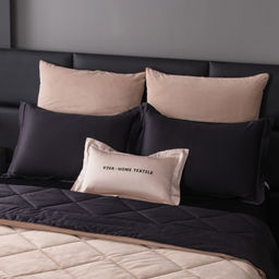 Комплект постельного белья на резинке Сатин Velvet Premium с Одеялом VPR009 180*200*25;160*200*25;140*200*25 Евро 4 Наволочки