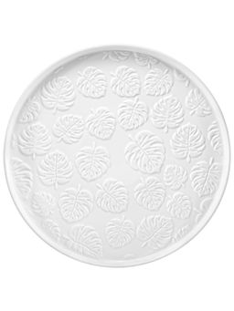 Блюдо на ножке 27,5*27,5*11,5 см Тропики с бортиком, фарфор - Elan gallery фото 3