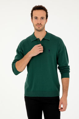 Erkek Koyu Ye_il Basic Kazak