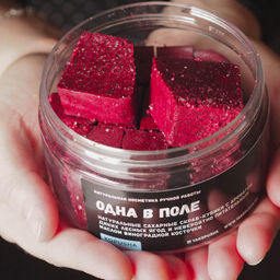 Твердый скраб-кубики Одна в поле