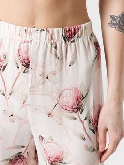 Комплект домашний женский кремовый с цветочным принтом - Mark formelle фото 8