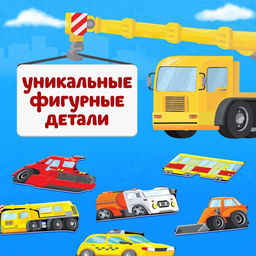 Пазл - головоломка «Транспорт», рамка - вкладыш, 20 деталей