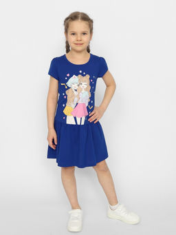 CRB wear / CSKG 63659-41 Платье для девочки,темно-синий/Ex.Cherubino  фото 3