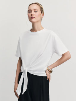 Футболка с завязкой на талии / Zarina