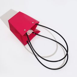 Цена за 10 шт. Сумка для цветов фуксия влагостойкая, 12x12-8 x 8-12.5 см - UPAK LAND фото 3