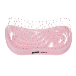 Щетка серия  Wave, продувная, с нейлоновым штифтом, форма волна DEWAL BEAUTY DBEG4-pink