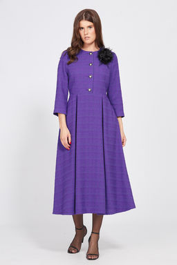 Платье твид 2495 фиолетовый - Eola фото 8
