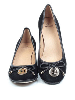 06-ZA158S-931-H001+YA010 BLACK Туфли женские (натуральная замша) - Фабричный китай фото 14