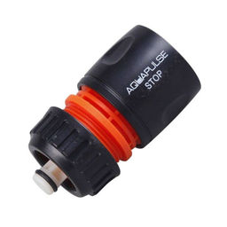 Коннектор (быстросъем) со стопом для шланга 3/4" п/эт АР1005