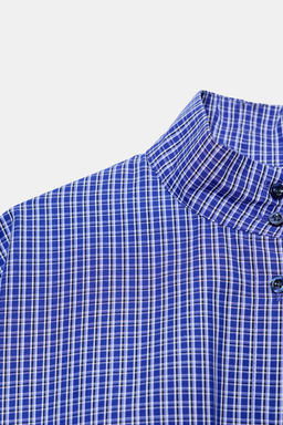 CAMISA CUADROS GLOBO / Azul?n - Zara фото 9