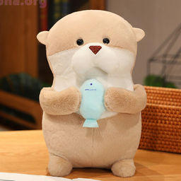 Мягкий брелок Выдра с рыбкой - Купи слона фото 3