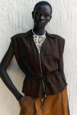 SAFARI LINEN BLEND TOP