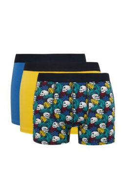 Erkek Desenli 3lu Boxer
