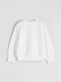 Bisiklet Yaka K?z ?ocuk Sweatshirt