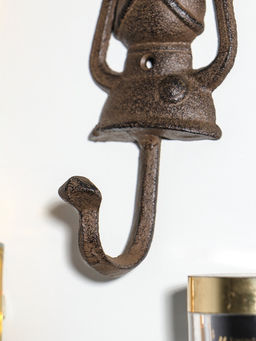 Крючок настенный «Походный фонарь», ключница декоративная, чугун, 19×8×8.8 см