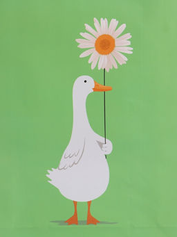 Пакет подарочный ламинированный «Ромашка», 26×12×32 см