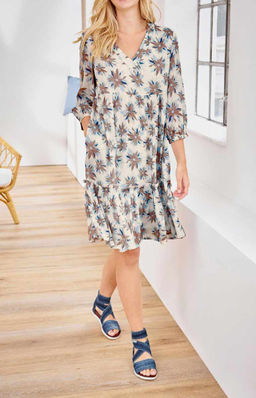 Платье, бело-голубое - Linea tesini фото 3