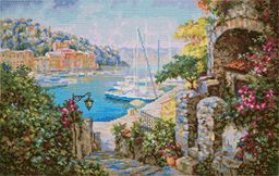 Набор для вышивания PANNA Золотая серия MT-1854 У самого южного моря 45.5 х 29 см