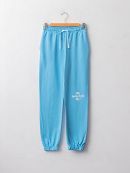 Beli Lastikli Bask?l? K?z ?ocuk Jogger E?ofman Alt?