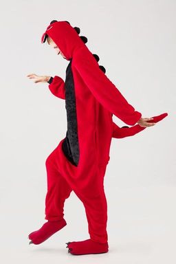 Кигуруми красный динозавр