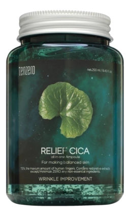 Сыворотка ампульная с экстрактом центеллы азиатской TENZERO Relief Cica All In One Ampoule, 250ml