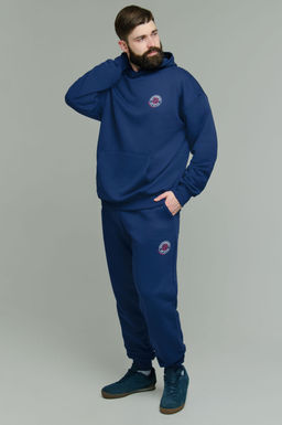 Арт. 6591 Костюм с брюками мужской 46-54 (5 шт) Цвет:Тёмно-синий