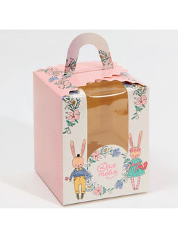 Цена за 5 шт. Коробка для капкейков, кондитерская упаковка, 1 ячейка «Для тебя», 9×9×11 см