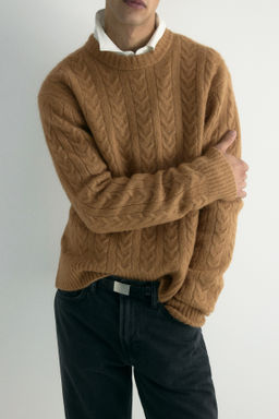 Jersey en punto trenzado Regular Fit - H&m фото 3