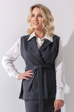 Жилет эко-замша 4335/07/Графитовый