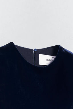SOSHIOTSUKI x ZARA VELVET DRESS  фото 14