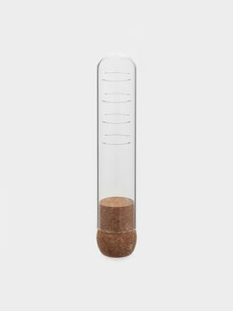 Колба для заваривания BellaTenero «Эко», 3×18 см, с пробковой крышкой, стекло, прозрачная