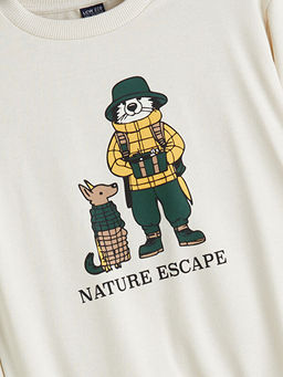 Bisiklet Yaka Erkek ?ocuk Sweatshirt