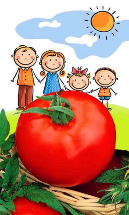 Томат СЕМЕЙНЫЙ F1 Раннеспелый! Крупноплодный! Не боится непогоды! Хорош для пасты и кетчупа!