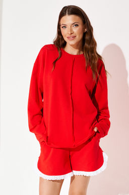 костюм женский 2-х предметный (джемпер + шорты) - Elletto фото 9