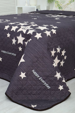 Покрывало-плед двухстороннее стеганое из полиэфирной ткани Полисатин Премиум 240Х212 N-Collection  фото 5