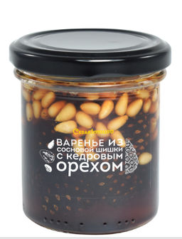 Варенье сибирское из сосновой шишки с кедровым орехом / Cedar Immuno / 170 г / Сибирский кедр
