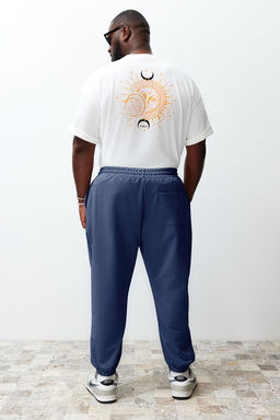 TRENDYOL MAN Buyuk Beden Indigo Oversize Rahat %100 Pamuklu Esofman Alt? TMNSS24AJ00001 - Trendyolmilla фото 21