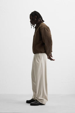 WIDE FIT PLEATED TROUSERS - Zara фото 4