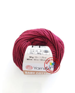 Беби коттон (Baby cotton) пряжа YarnArt 50%хлопок 50%акрил10x50г/165м