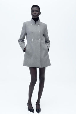WOOL DOUBLE-BREASTED COAT