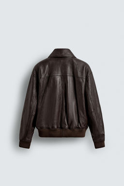 LEATHER JACKET WITH POCKETS - Zara фото 9