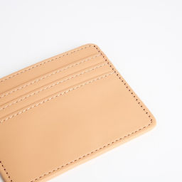 Картхолдер, на 3 карты, отделение для купюр, бежевый