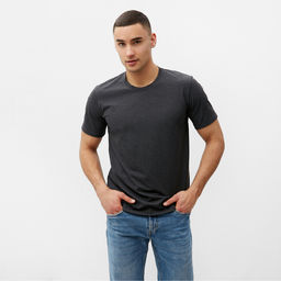 Футболка мужская MINAKU REGULAR FIT: антрацит, р-р 56