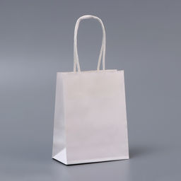 Цена за 12 шт. Пакет белый без печати, круглая ручка, 15×12×6 см, 120 г